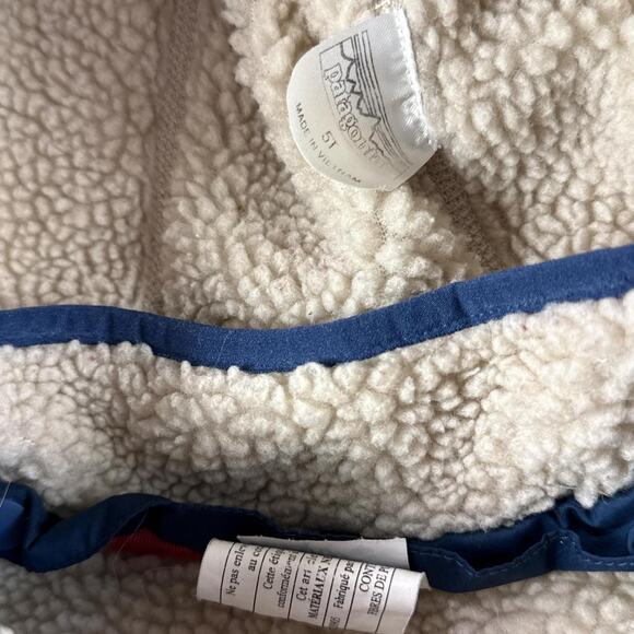 Patagonia Girls Reversible Tribbles Hoody Jacket Sherpa Puffer Coat Size 5T - Picture 3 of 8